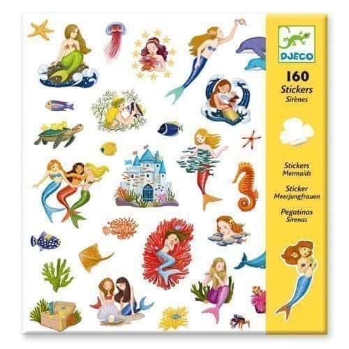 Brainkid Toys - 160 Stickers Mermaids 1 160 Stickers Mermaids