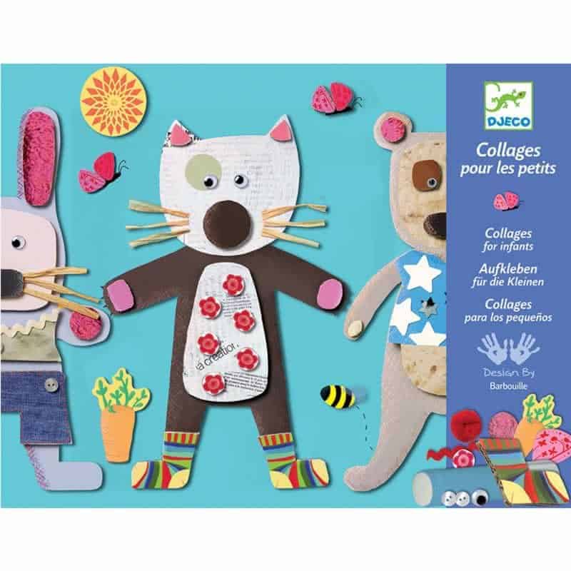 Brainkid Toys - Collage Craft Kit Djeco Cats 1 Collage Craft Kit Djeco Cats