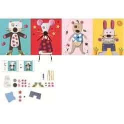 Brainkid Toys - Collage Craft Kit Djeco Cats 5 Collage Craft Kit Djeco Cats - Image 3