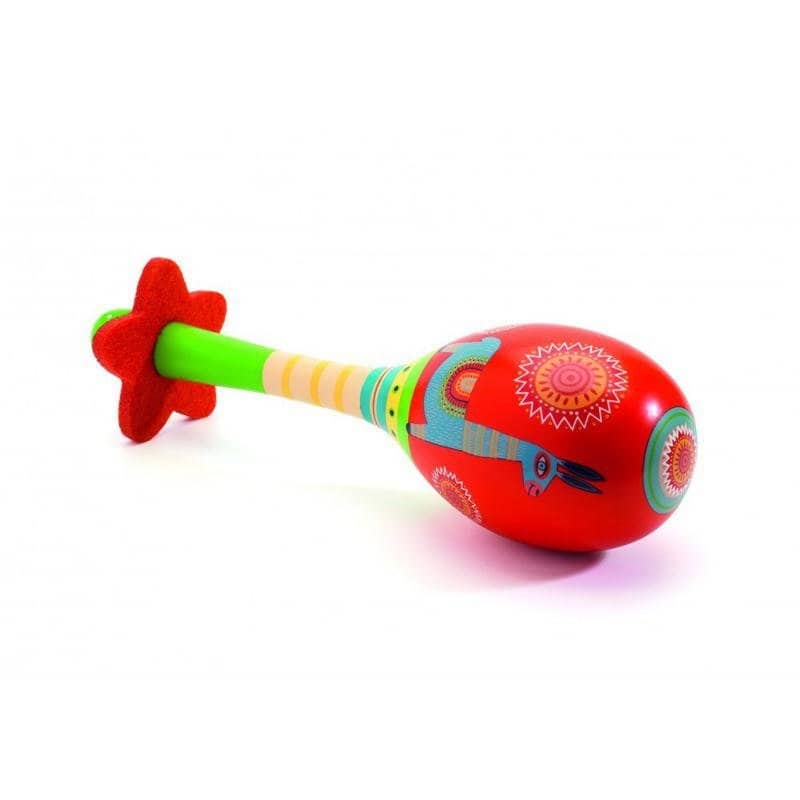 Brainkid Toys - Animabo - Wooden Maracas 18.3Cm 1 Animabo - Wooden Maracas 18.3Cm