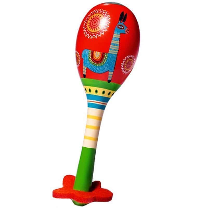 Brainkid Toys - Animabo - Wooden Maracas 18.3Cm 2 Animabo - Wooden Maracas 18.3Cm - Image 2