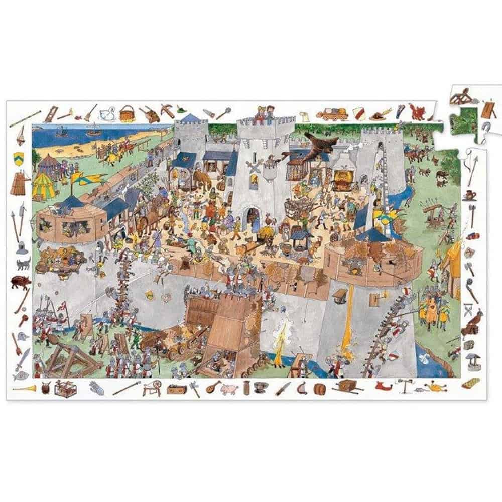 Brainkid Toys - 100Pcs Fortified Castle Puzzle 1 100Pcs Fortified Castle Puzzle