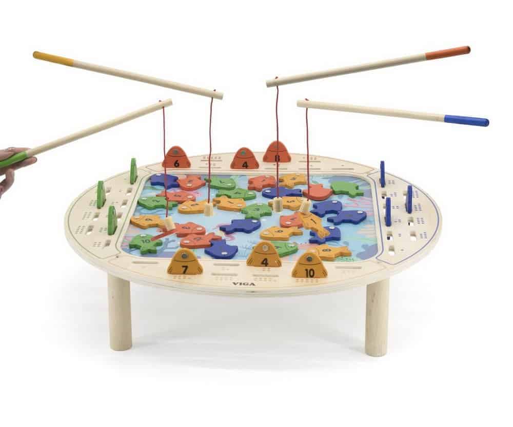 Brainkid Toys - Viga Wooden Fishing Table 1 Viga Wooden Fishing Table