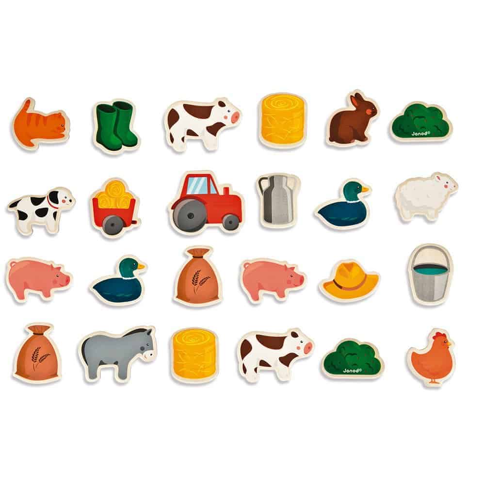 Brainkid Toys - Farm Magnets - 24 Pcs 1 Farm Magnets - 24 Pcs