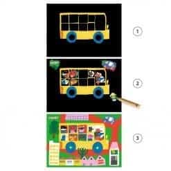 Brainkid Toys - Learning Vehicles Scratch Boards 9 Learning Vehicles Scratch Boards - Image 5