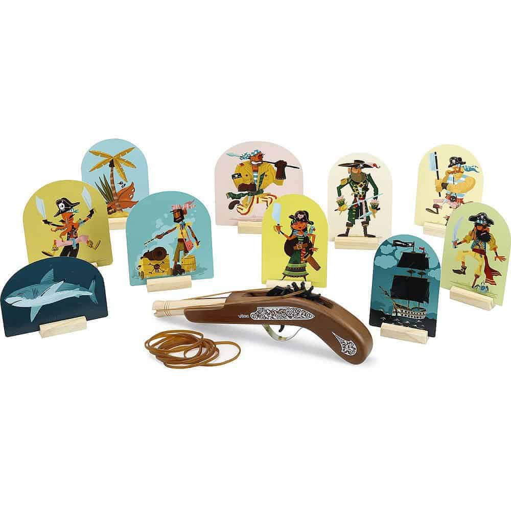 Brainkid Toys - Wooden Gun - Rubber Bands 1 Wooden Gun - Rubber Bands