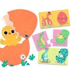 Brainkid Toys - Funny Eggs 2Pcs Puzzles 6 Funny Eggs 2Pcs Puzzles - Image 3