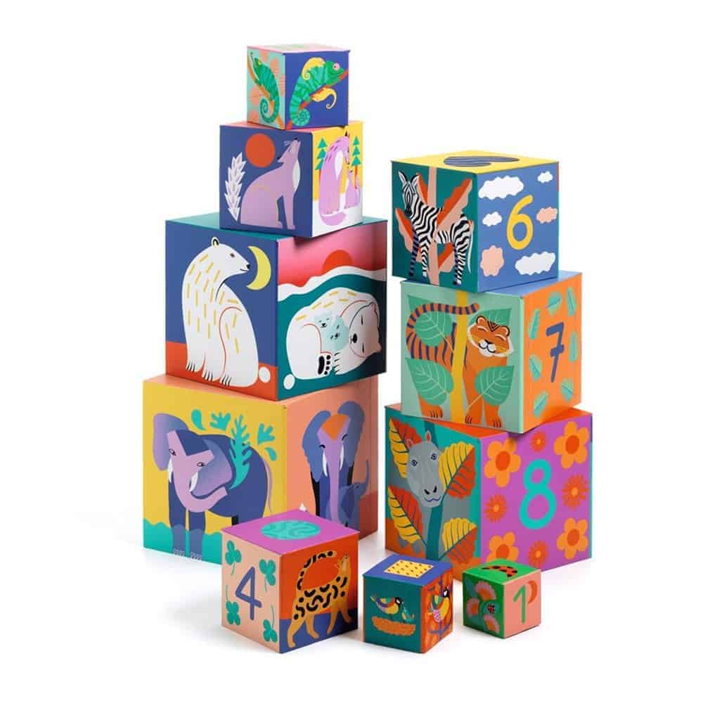 Brainkid Toys - Wild Animals Cubes 2 Wild Animals Cubes - Image 2
