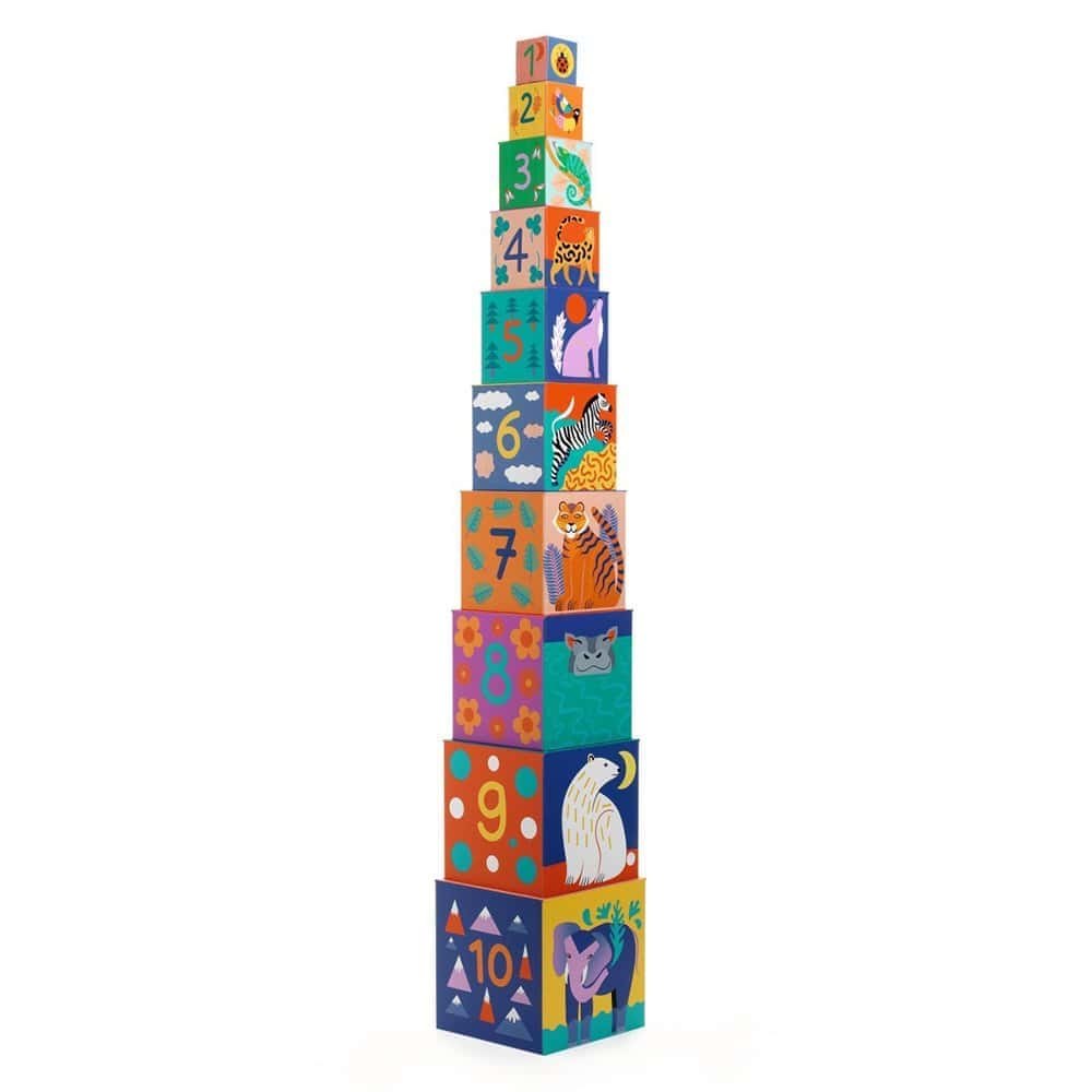 Brainkid Toys - Wild Animals Cubes 3 Wild Animals Cubes - Image 3