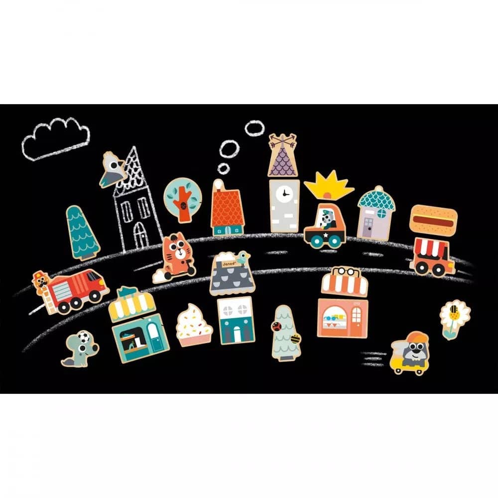 Brainkid Toys - Magnets City 24 Pieces 4 Magnets City 24 Pieces - Image 4