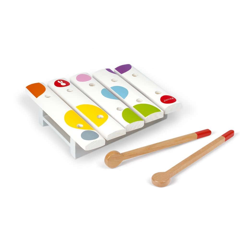 Brainkid Toys - Wooden Mini Xylo Confetti 1 Wooden Mini Xylo Confetti