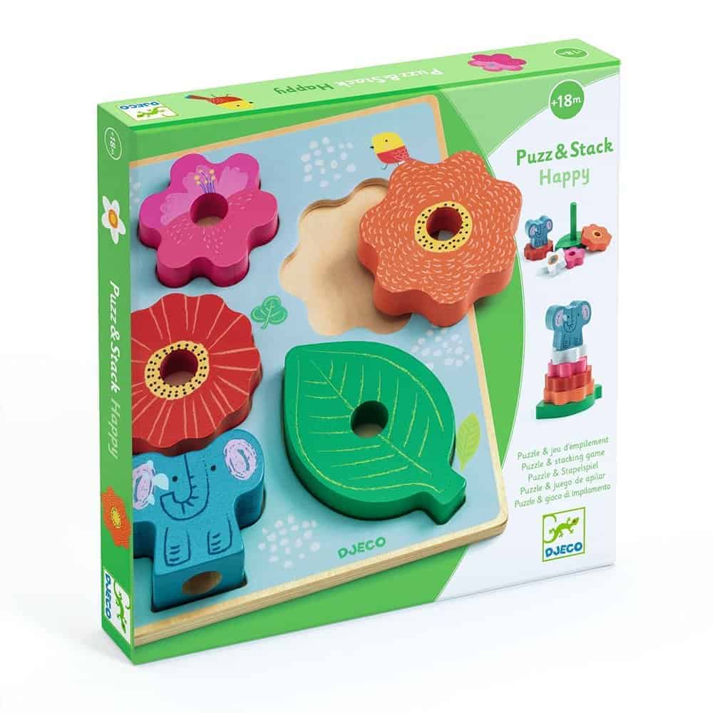 Brainkid Toys - Puzz and Stack Happy 1 Puzz and Stack Happy