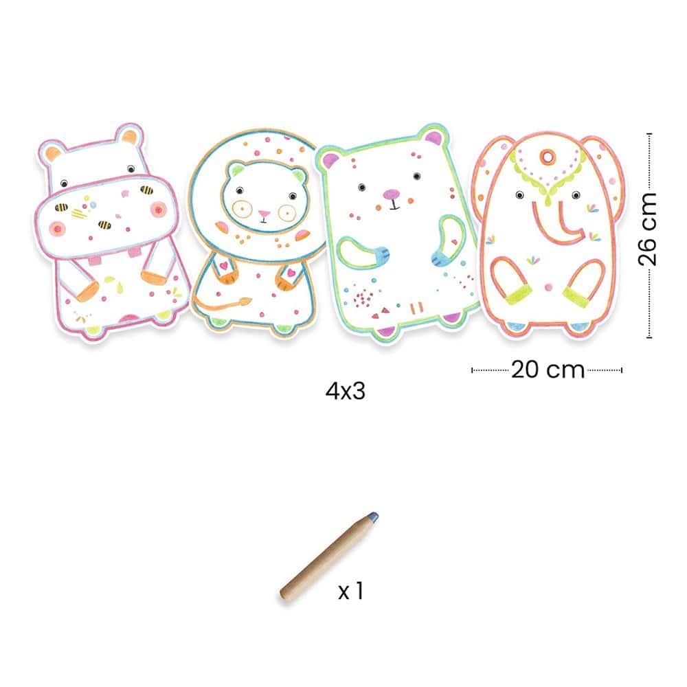 Brainkid Toys - Wild Friends Coloring 2 Wild Friends Coloring - Image 2