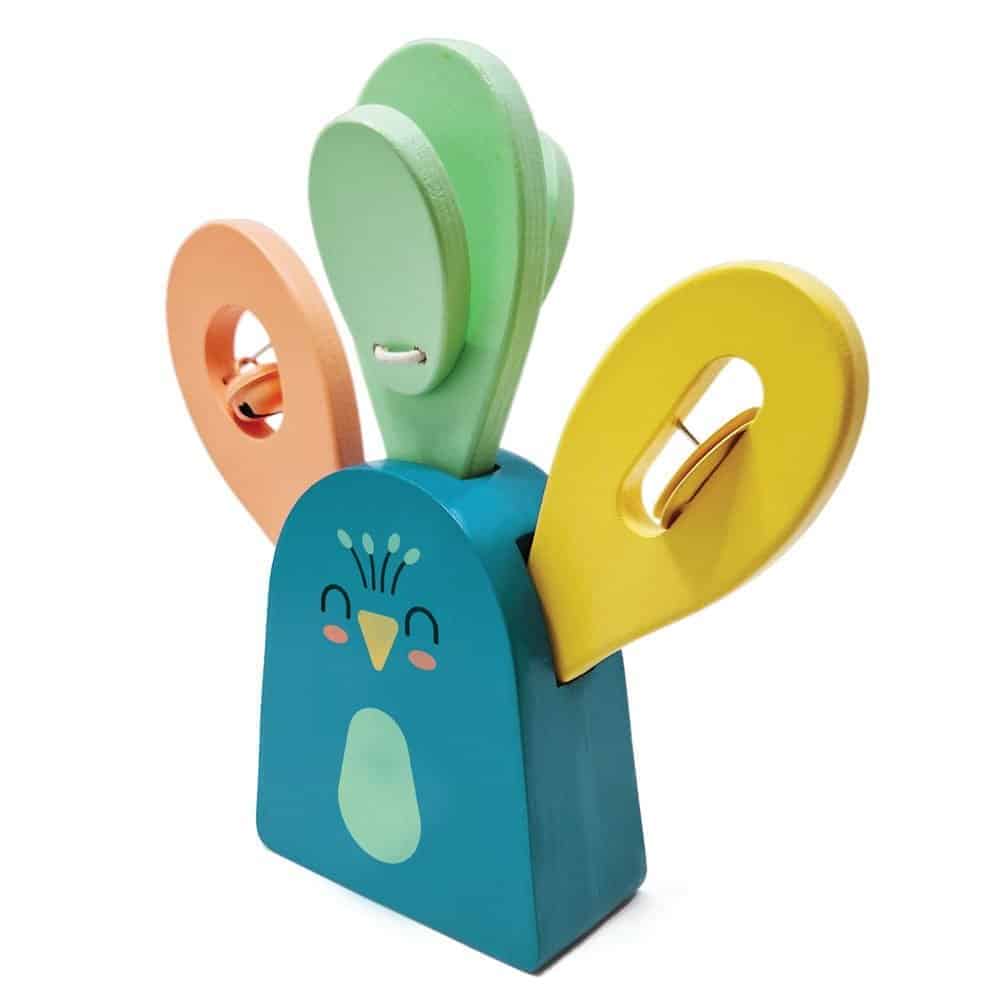 Brainkid Toys - Wooden Musical Set “Peacock” 2 Wooden Musical Set “Peacock” - Image 2