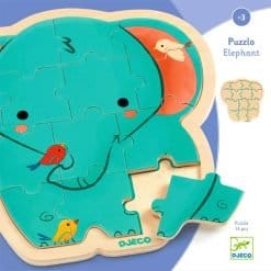 Elephant Wooden Puzzle 9pcs - Image 3