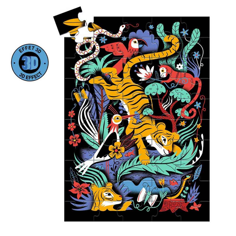 Brainkid Toys - The Tiger Leap - Twist Puzzle 50pcs 2 The Tiger Leap - Twist Puzzle 50pcs - Image 2