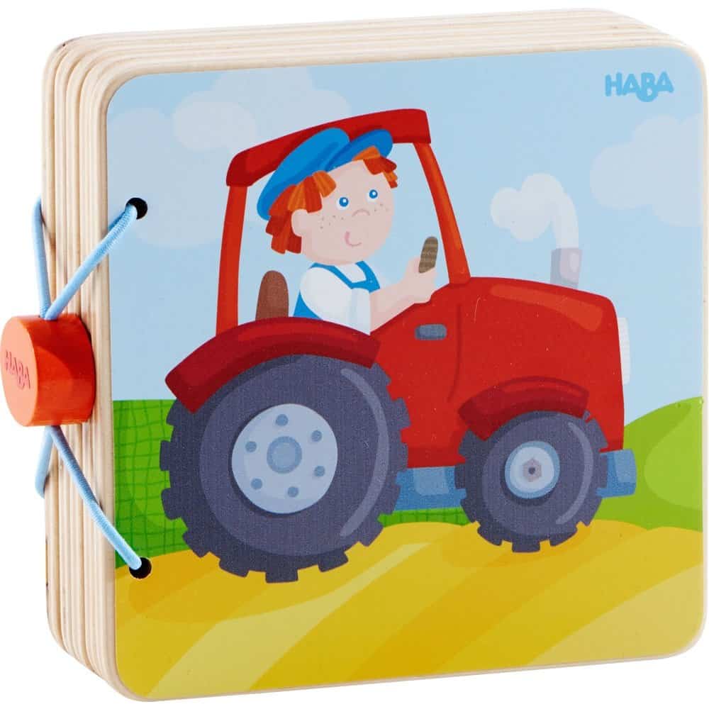 Brainkid Toys - Farm Wooden Baby Book 1 Farm Wooden Baby Book