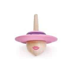 The Lady Wooden Spinning Top