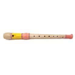 Wooden Flute Red-Yellow