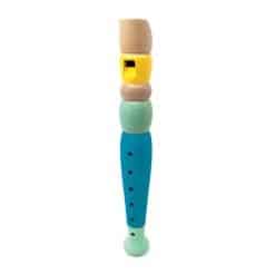 Mini Wooden Flute Blue