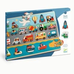 Alternative view of Vroom Wooden Puzzle