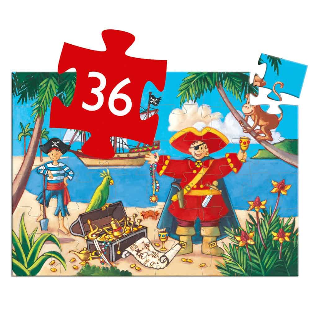 Brainkid Toys - Silhouette Puzzle Pirate 36pcs 3 Silhouette Puzzle Pirate 36pcs - Image 3