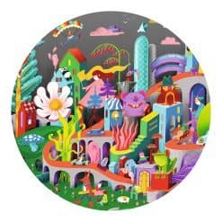 Brainkid Toys - 200Pcs Strange City Puzzle 10 200Pcs Strange City Puzzle - Image 5