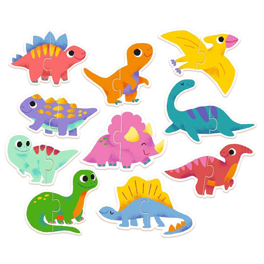 Brainkid Toys - Dinos Puzzle Duo 2 Dinos Puzzle Duo - Image 2
