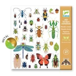 Brainkid Toys - Insects Metallic Stickers 5 Insects Metallic Stickers - Image 3