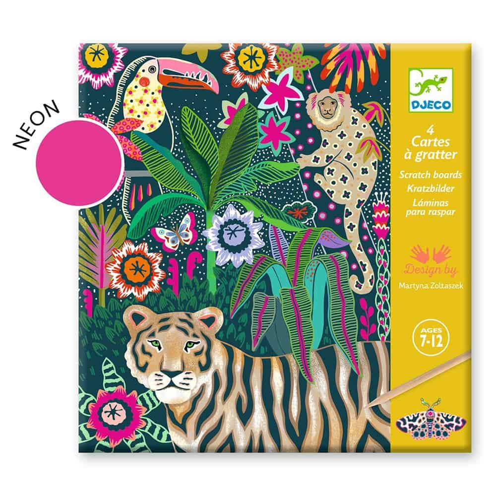 Brainkid Toys - Tiger Scratch Cards 5 Tiger Scratch Cards - Image 5