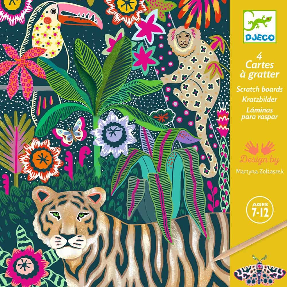Brainkid Toys - Tiger Scratch Cards 1 Tiger Scratch Cards
