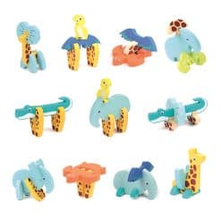Alternative view of 3D foam puzzle