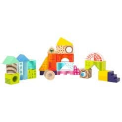 Wooden Building and Sound Blocks