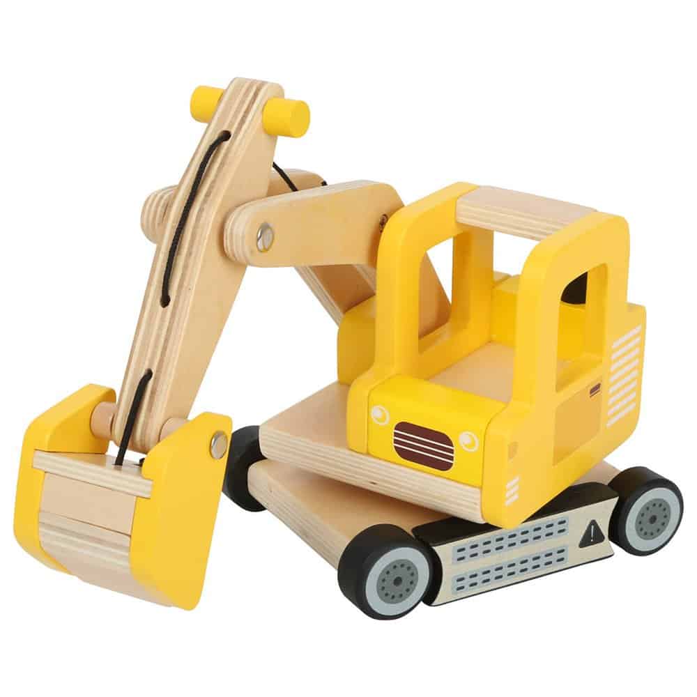 Brainkid Toys - Wooden Shovel Excavator 2 Wooden Shovel Excavator - Image 2