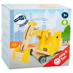 Brainkid Toys - Wooden Shovel Excavator 5 Wooden Shovel Excavator - Image 3