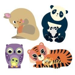 Alternative view of Mama-Child Big Stickers