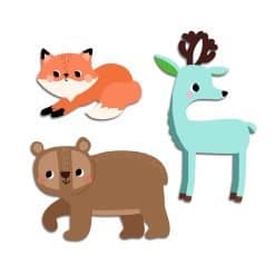 Alternative view of Forest Animals - 62 Baby Stickers