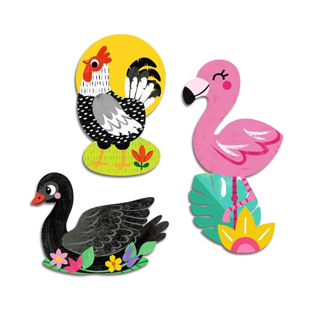 Brainkid Toys - Birds - 62 Baby Stickers 2 Birds - 62 Baby Stickers - Image 2
