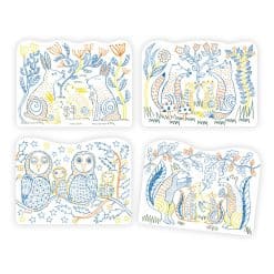 Alternative view of Woodland Families Coloring