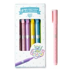 Alternative view of 6 Silver Outline Pens