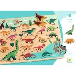 Brainkid Toys - Dino Wooden Puzzle 9 Dino Wooden Puzzle - Image 5
