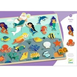 Brainkid Toys - Mermaid Wooden Puzzle 7 Mermaid Wooden Puzzle - Image 4