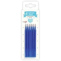 6 Blue Pen Refills