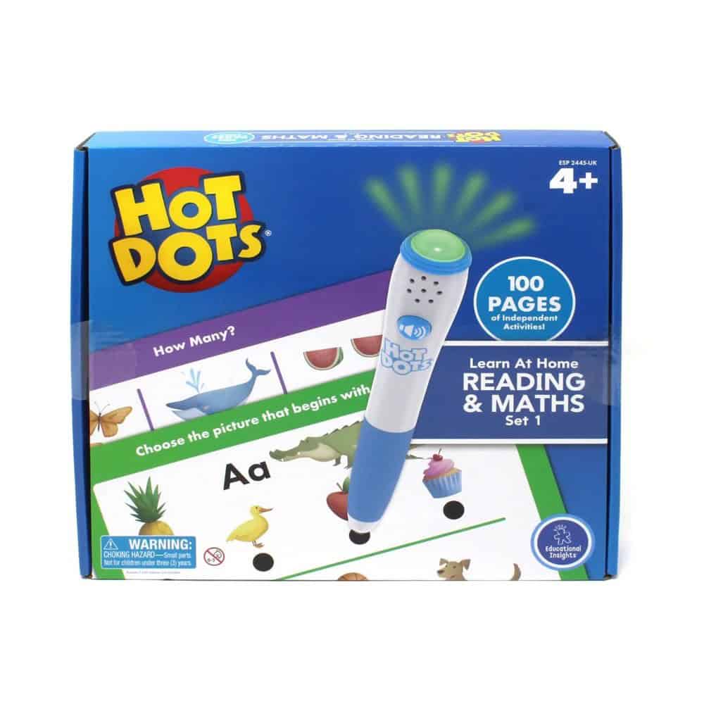 Brainkid Toys - Hot Dots Learn at Home Reading Maths Set 1 1 Hot Dots Learn at Home Reading Maths Set 1