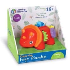 Alternative view of Tracy the Fidget Triceratops