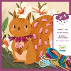 Alternative view of Wool Threading - Squirrel