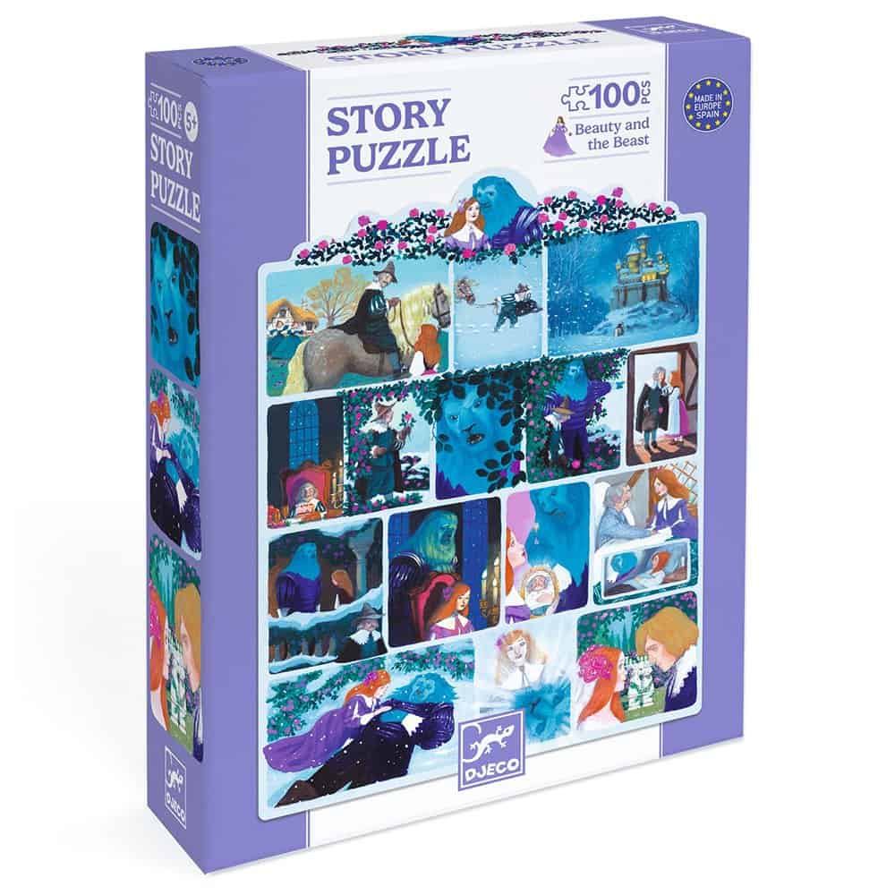 Brainkid Toys - Story Puzzle 100Pcs - Beauty and the Beast 1 Story Puzzle 100Pcs - Beauty and the Beast