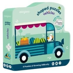 6 Shaped Puzzles - Vehicles