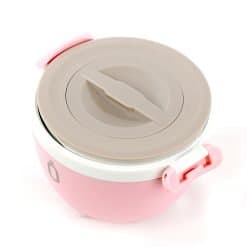 Alternative view of Thermal Lunch Box with Detachable Bowl Pink 560ml