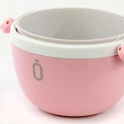 Thermal Lunch Box with Detachable Bowl Pink 560ml - Image 4